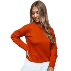 Dstreet Dámsky sveter MOLLY oranžový my2156 Univerzálne