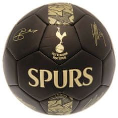 FAN SHOP SLOVAKIA Futbalová Lopta Tottenham Hotspur FC, Zlaté podpisy, Čierny, Veľ. 1