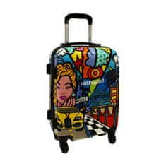 Rogal Farebný detský kufor na kolieskach "Picasso" - veľ. M