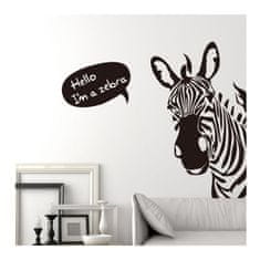PIPPER. Samolepka na stenu "Zebra 2" 82x66 cm