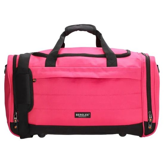 Beagles Ružová cestovná taška na rameno "Typical" - veľ. M, L, XL