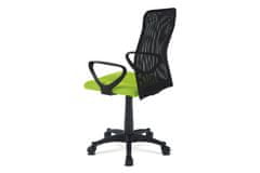 Autronic kancelárska stolička, látka MESH zelená / čierna KA-B047 GRN