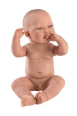 Llorens 84301 NEW BORN CHLAPČEK - realistická bábika bábätko s celovinylovým telom - 43 cm