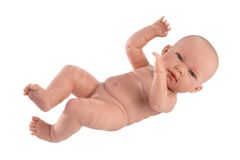 Llorens 84301 NEW BORN CHLAPČEK - realistická bábika bábätko s celovinylovým telom - 43 cm