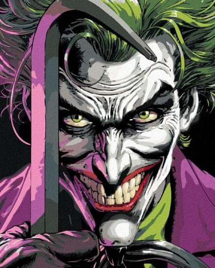 ZUTY Maľovanie podľa čísel 40 x 50 cm Batman - Joker s páčidlom