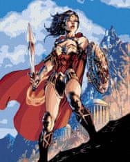 Maľovanie podľa čísel 40 x 50 cm Wonder Woman - meč a štít