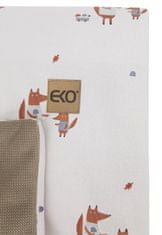 EKO Deka bavlnená obojstranná podšitá velvet Fox 100x80cm