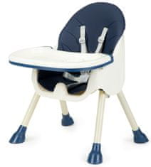 EcoToys Jedálenská stolička 2v1 modrá