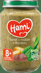 Hami Špenát, zemiaky a hovädzie (200 g) - mäsovo-zeleninový príkrm