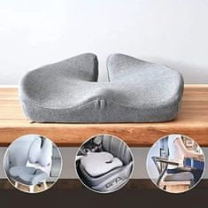 SOLFIT® Ergonomický pohodlný vankúš na sedenie z pamäťovej peny | MAXICOMFORT