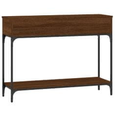Vidaxl Konzolový stolík hnedý dub 100x30,5x75 cm kompozitné drevo