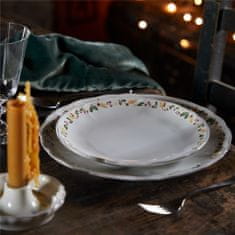 Decor By Glassor Dezertný tanierik s vianočným dekorom