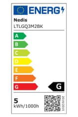 Nedis LTLGQ3M2BK - LED lampa s bezdrôtovou nabíjačkou, stmievač | LED / Qi | 10 W | 2700 - 6500 K