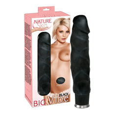Nature skin Čierny vibrátor - realistický Big Vibe