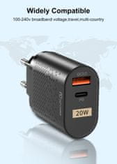 Bomba Rýchlonabíjačka do zásuvky USB-C + USB 20W