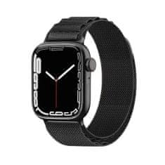 Techsuit Remienok na hodinky (W037) - Apple Watch 1/2/3/4/5/6/7/8/SE/SE 2 (38/40/41 mm) - čierny