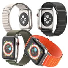Techsuit Remienok na hodinky (W037) - Apple Watch 1/2/3/4/5/6/7/8/SE/SE 2/Ultra (42/44/45/49 mm) - oranžový