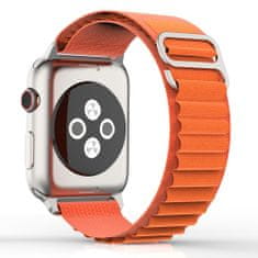 Techsuit Remienok na hodinky (W037) - Apple Watch 1/2/3/4/5/6/7/8/SE/SE 2/Ultra (42/44/45/49 mm) - oranžový