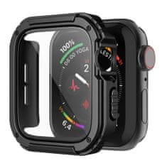 LITO Puzdro Watch Armor 360 + ochrana displeja - Apple Watch 1 / 2 / 3 (38 mm) - Čierne