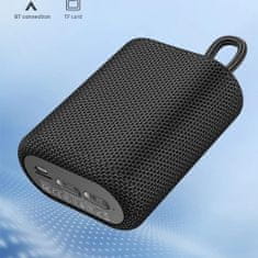 Hoco Wireless Speaker Uno Sports (BS47) - Bluetooth, FM, TF Card, TWS, 5W, 1200mAh - Black