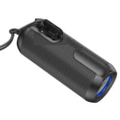 Hoco Wireless Speaker Artistic Sports (BS48) - Bluetooth 5.1, FM, TF Card, U Disk, RGB Lights, 10W, 1200mAh - Black