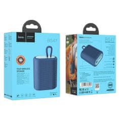 Hoco Wireless Speaker Uno Sports (BS47) - Bluetooth, FM, TF Card, TWS, 5W, 1200mAh - Navy Blue