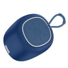Hoco Wireless Speaker Link (HC14) - Bluetooth 5.2, FM, TF Card, USB, AUX, TWS, with RGB Lights - Linen Grey