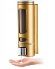 Gamma príslušenstvo, nástenný dávkovač mydla 400ml AH50, zlatá, GMA-DOZS-GD