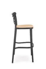 Halmar Barová stolička H111 čierna