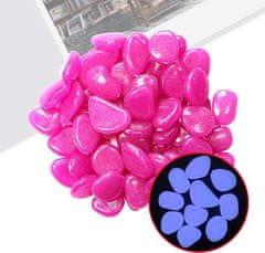 HOME & MARKER® Dekoratívne svietiace kamene (sada 100 ks) | LUMIROCKS Ružová