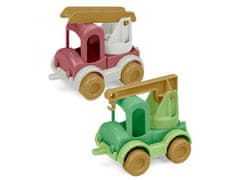 Wader RePlay Kid Cars hasičský zbor a žeriav, súprava recyklovaných hračiek 