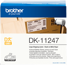 BROTHER Brother DK-11247 - černá na bílé, 103 mm x 164 mm