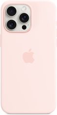 Apple Silikonový kryt s MagSafe pro iPhone 15 Pro Max, světle ružová