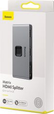 Noname Baseus HUB Matrix HDMI Switcher (2in1 or 1in2) Space Gray (CAHUB-BC0G)