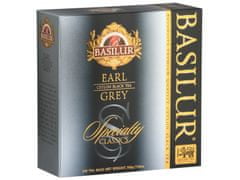 Basilur BASILUR Earl Grey - Cejlónsky čierny čaj s bergamotovým olejom vo vrecúškach, 100x2g, 1