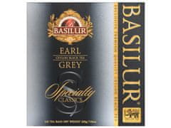 Basilur BASILUR Earl Grey - Cejlónsky čierny čaj s bergamotovým olejom vo vrecúškach, 100x2g, 1