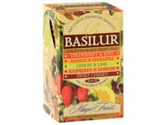 Basilur BASILUR Magic Fruits - Zmes čiernych cejlónskych ovocných čajov, 25x2g, 1