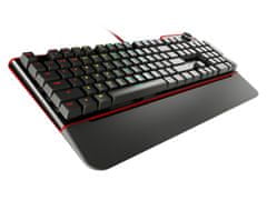 Genesis herná mechanická klávesnica RX85/RGB/Kailh Brown/Drôtová USB/US layout/Čierna-červená