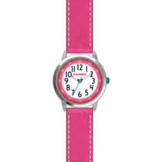 CLOCKODILE Ružové trblietavé dievčenské hodinky SPARKLE