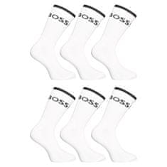 BOSS 6PACK ponožky vysoké bielé (50510168 100) - veľkosť M