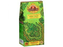 Basilur Sada sypaných čajov v rôznych príchutiach: zelený, brusnicový, nevädzový a karamelový, 100 g 