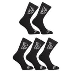 Styx 5PACK ponožky vysoké čierne (5HV960) - veľkosť M
