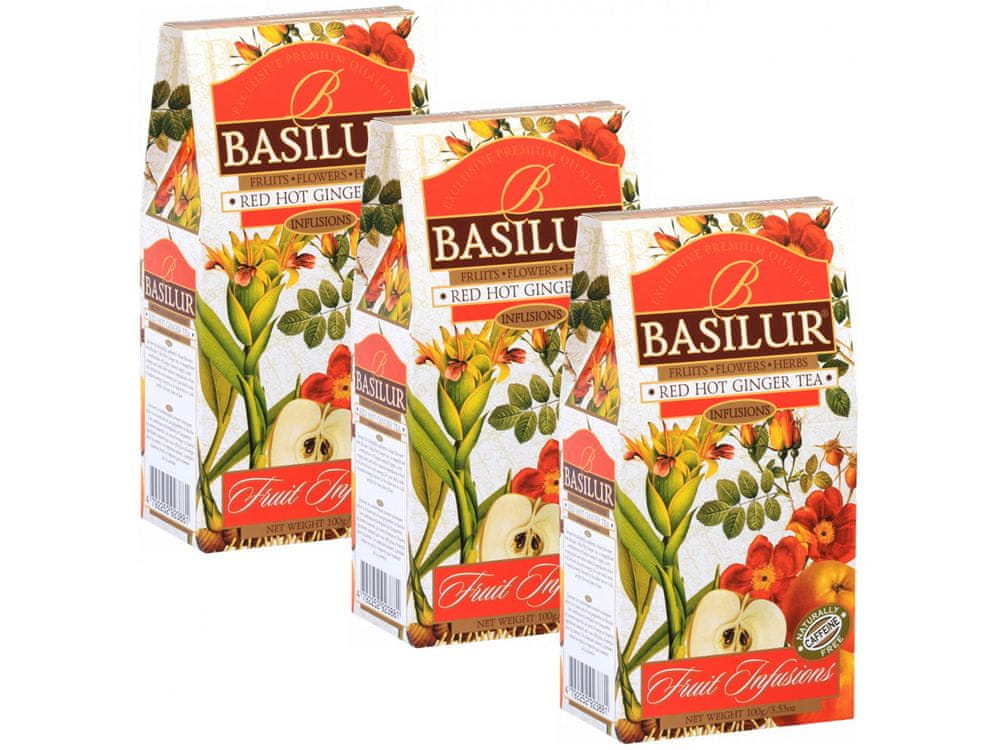Basilur BASILUR Red Hot Ginger - Sušené ovocie, nálev zo zimného ovocia so zázvorom, 100 g, 3