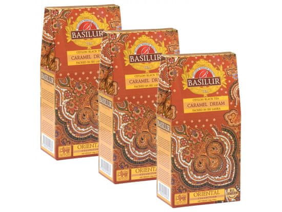Basilur BASILUR Caramel Dream - Čierny sypaný cejlónsky čaj s prírodnou karamelovou arómou, 100 g
