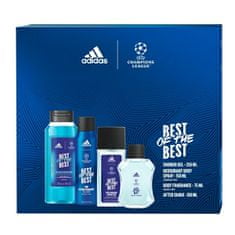 Adidas UEFA Best Of The Best - voda po holení 100 ml + deodorant s rozprašovačem 75 ml + sprchový gel 250 m