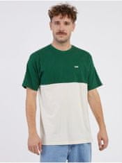 Vans Bielo-zelené pánske tričko VANS Colorblock XL