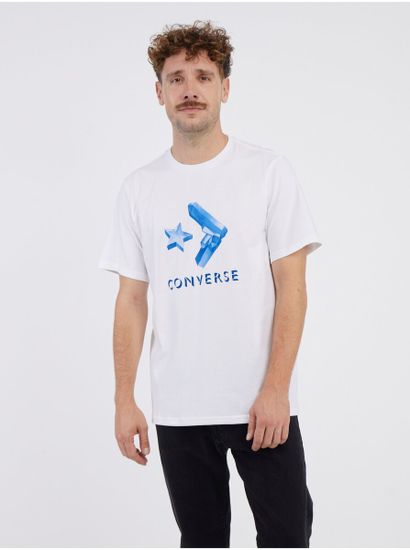 Converse Biele pánske tričko Converse