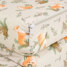 Flumi Skladací detský matrac s poťahom 120x60 - líška