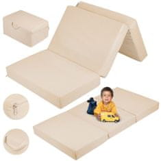 Solier Skladací detský matrac s poťahom 120x60 - béžová