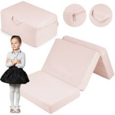 Flumi Detský rozkladací matrac s poťahom 120x60 - ružový